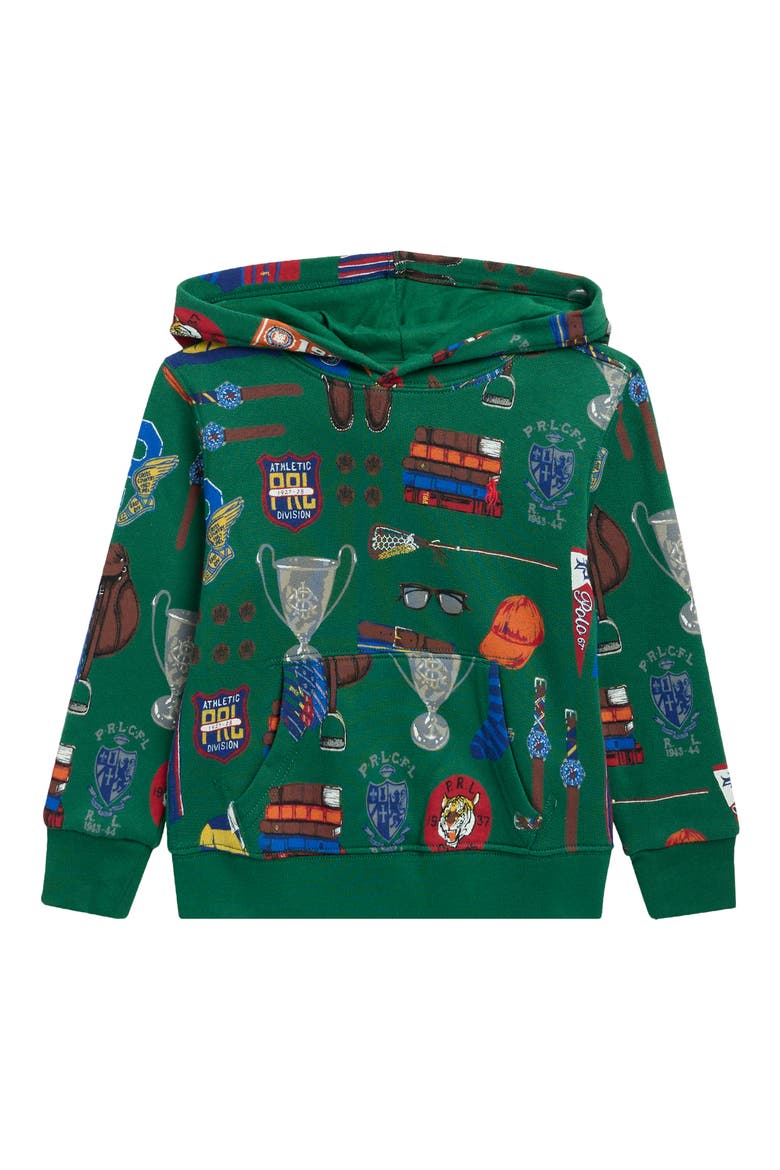 Kids' Graphic Fleece Hoodie, Main, color, MULTI