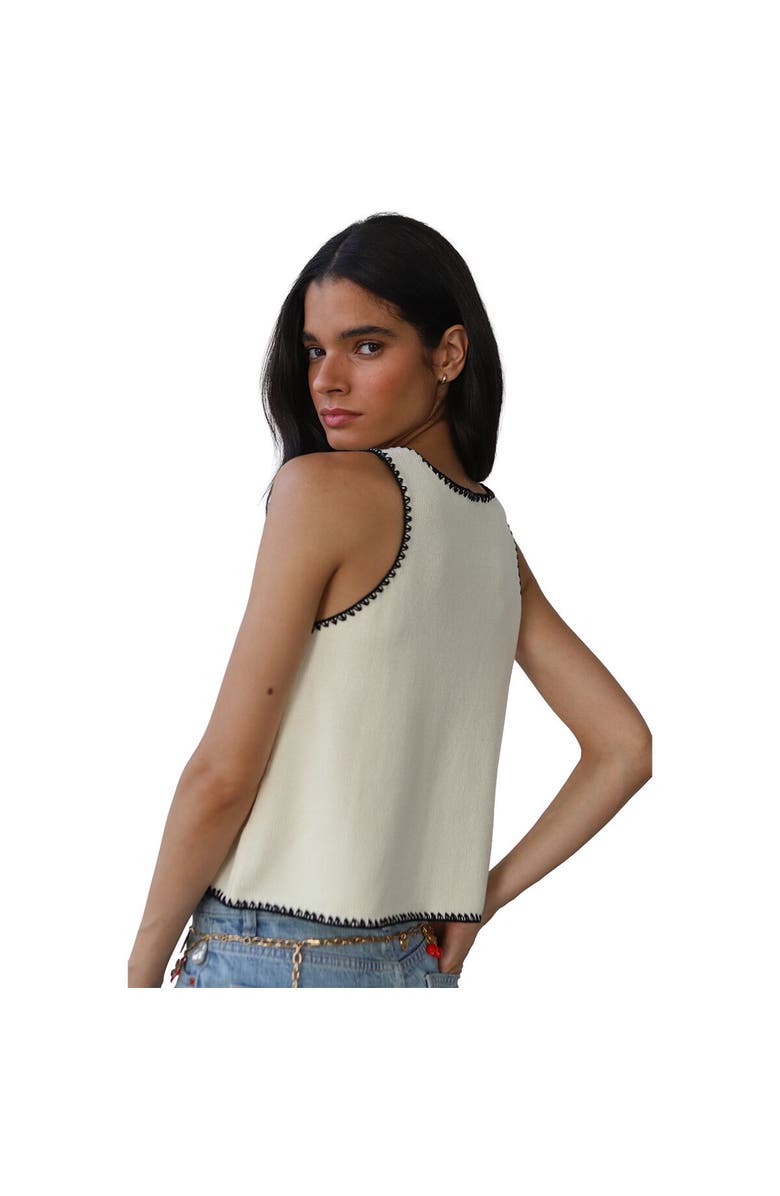 Callahan Mala Knit Stitch Tank Top - Women's, Alternate, color, Creme