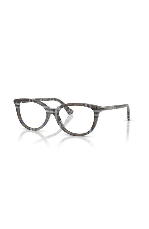 Burberry 52mm Cat Eye Optical Glasses In Gray