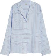 TOTEME Monogram Embroidered Button-Up Shirt