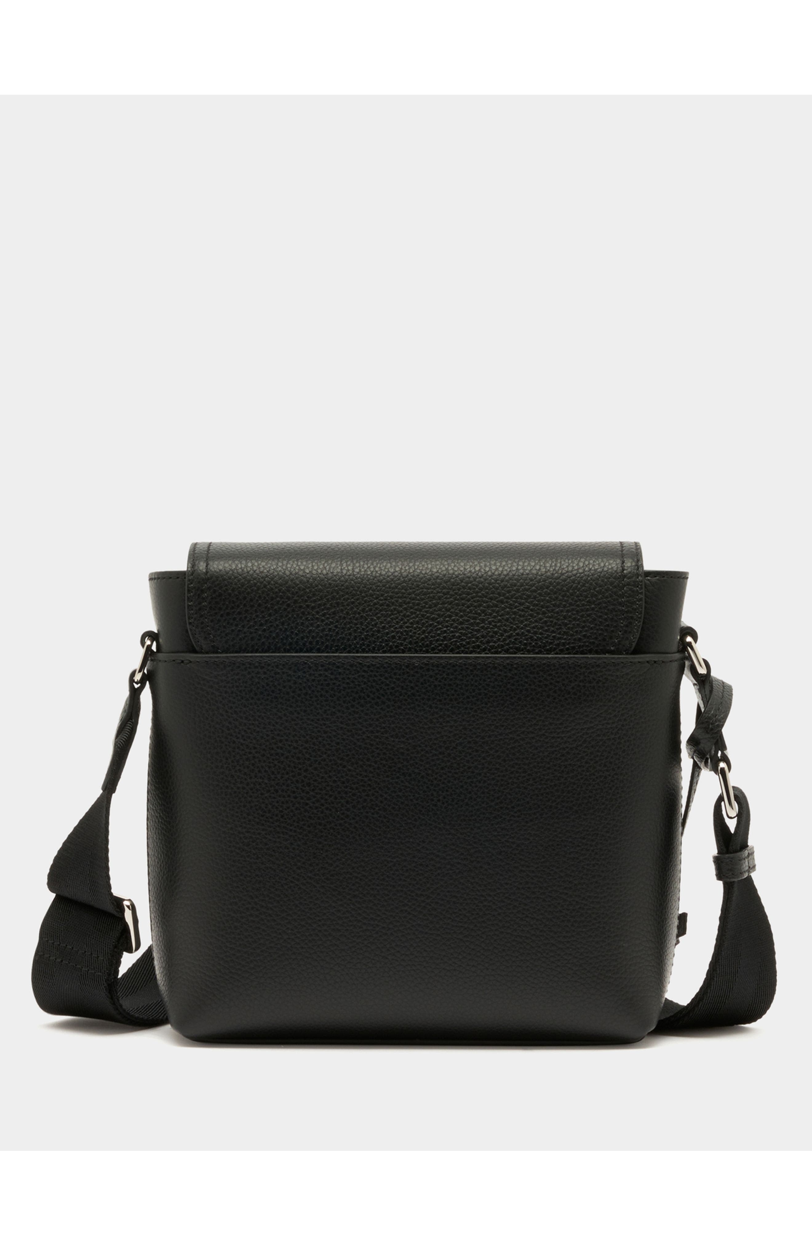 Bally Capitol Crossbody Bag in Bovine Leather, Alternate, color, Black+Palladio