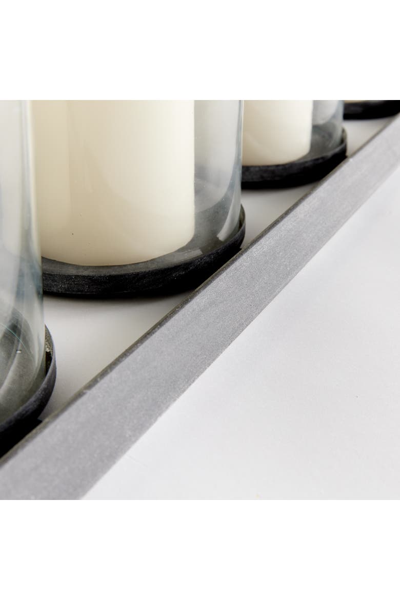 Baxton 5-Pillar Candle Holder, Alternate, color, Black