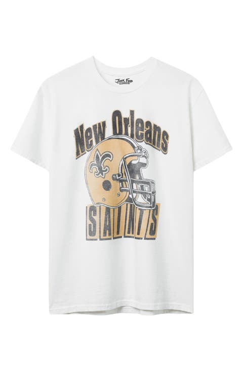 New Orleans Saints Throwback Helmet Cotton Graphic T-Shirt