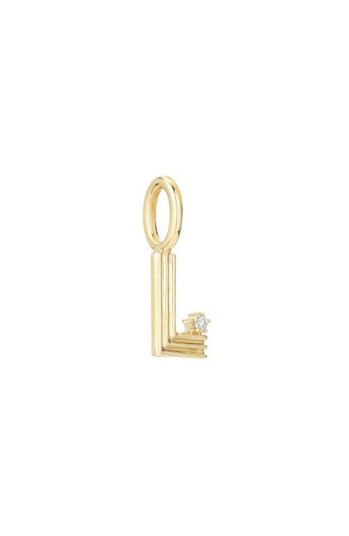 ADINA REYTER ADINA REYTER GROOVY DIAMOND MINI INITIAL CHARM 