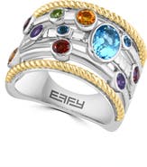 EFFY Two-Tone Semiprecious Stone Multiband Ring