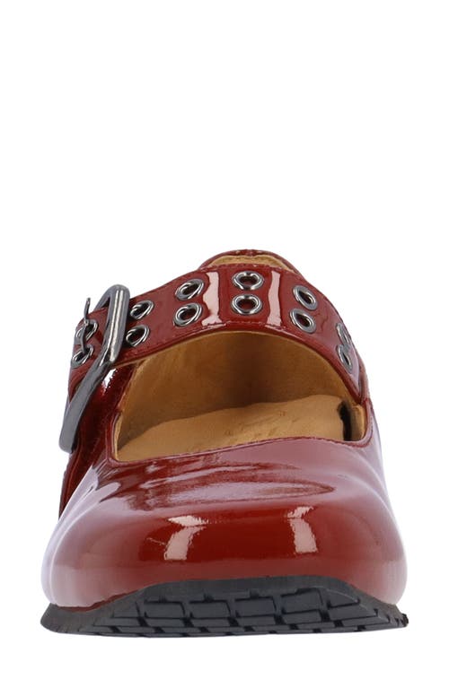 L'amour Des Pieds Tanzy Mary Jane Flat In Red