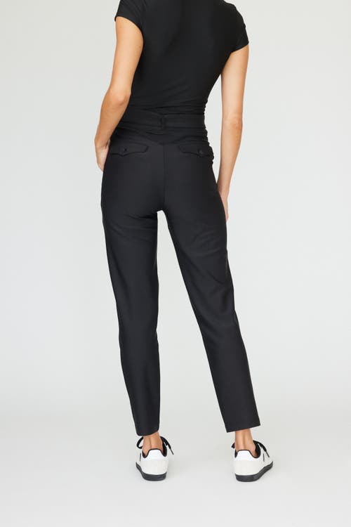 Goldie Byrd Belted Hybrid Pants In Black
