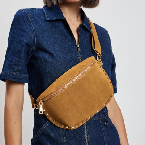 Gizelle Suede Crossbody Belt Bag for Stylish Women