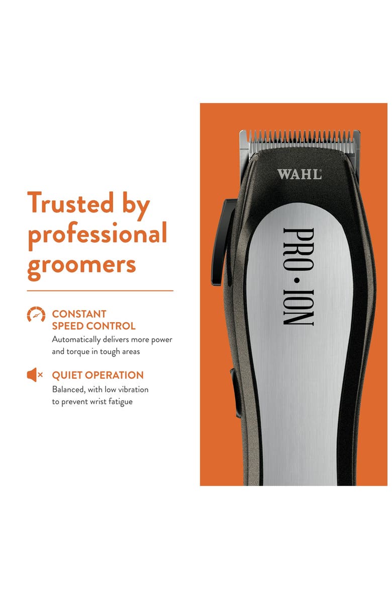 Pro Ion Cordless Rechargeable Equine Grooming Clipper Kit, Alternate, color, Silver