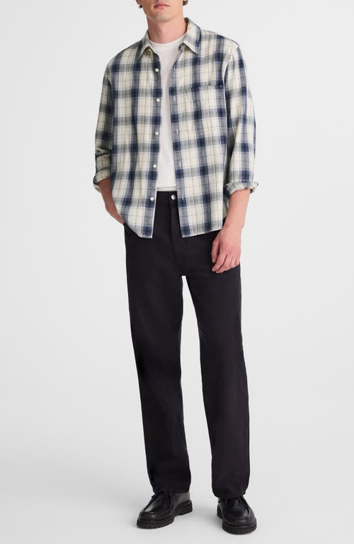 Madewell Lightweight Flannel Button Up Shirt In White