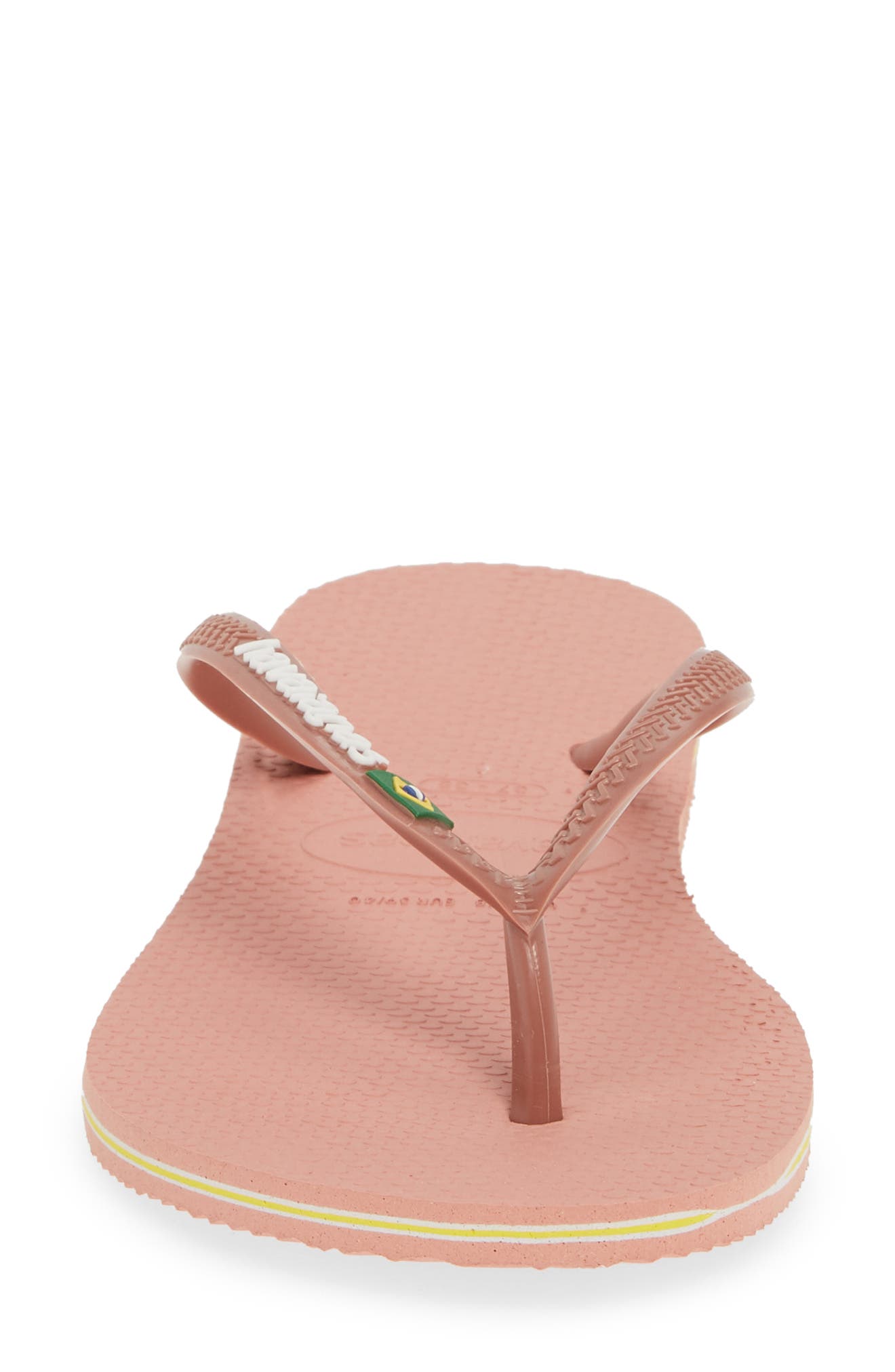 Slim Brazil Flip Flop, Alternate, color, ROSE NUDE