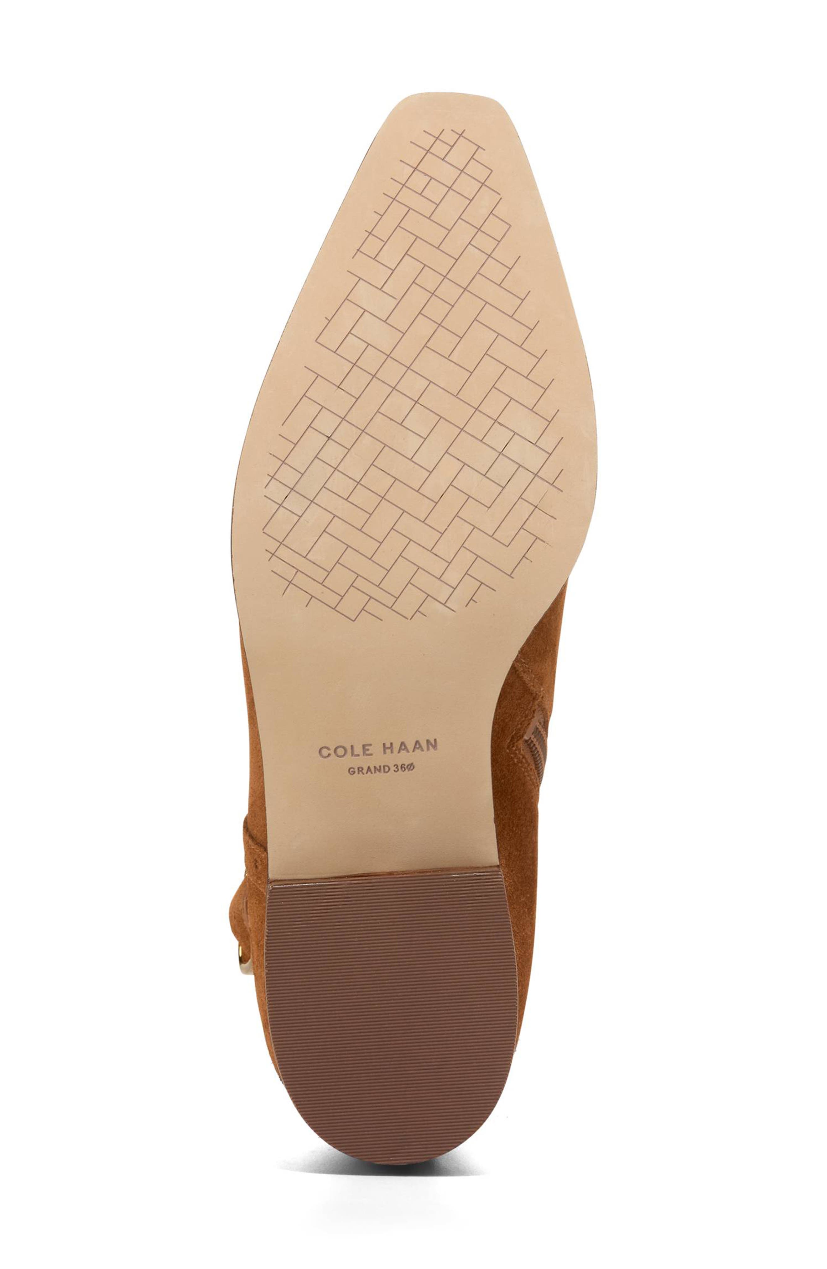 Cole Haan Norella Buckle Bootie, Alternate, color, Tobacco Suede