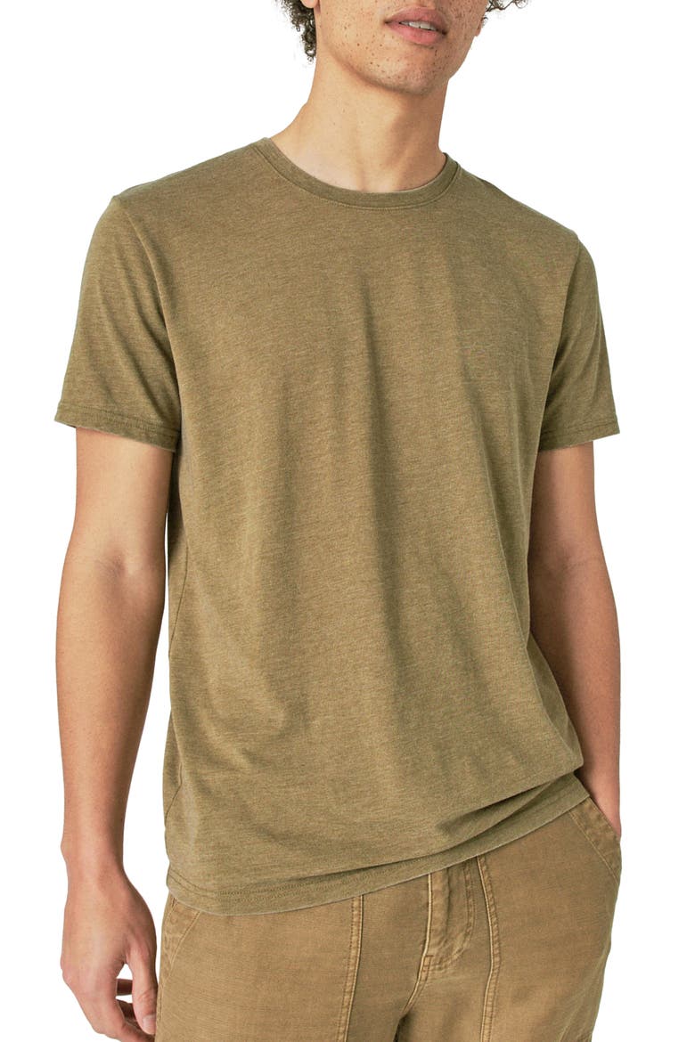 Venice Burnout Crewneck T-Shirt, Main, color, MILITARY OLIVE