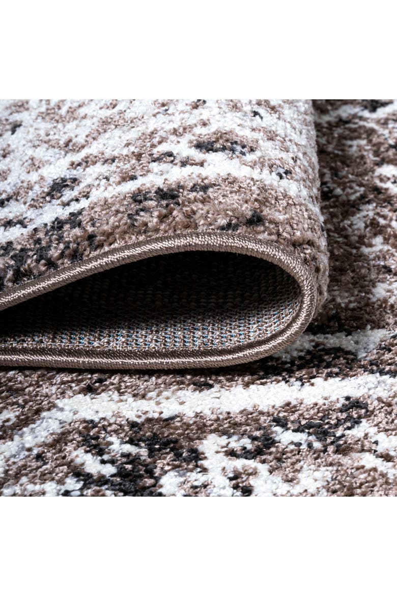 Boho Cottage Medallion Area Rug, Alternate, color, Brown/Ivory