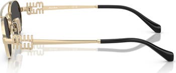 53mm Oval Sunglasses