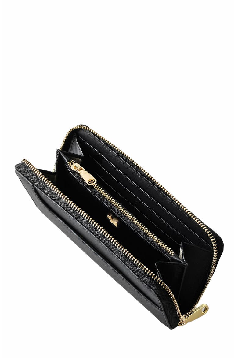 Pockets Large Zip Around Wallet, Alternate, color, Black