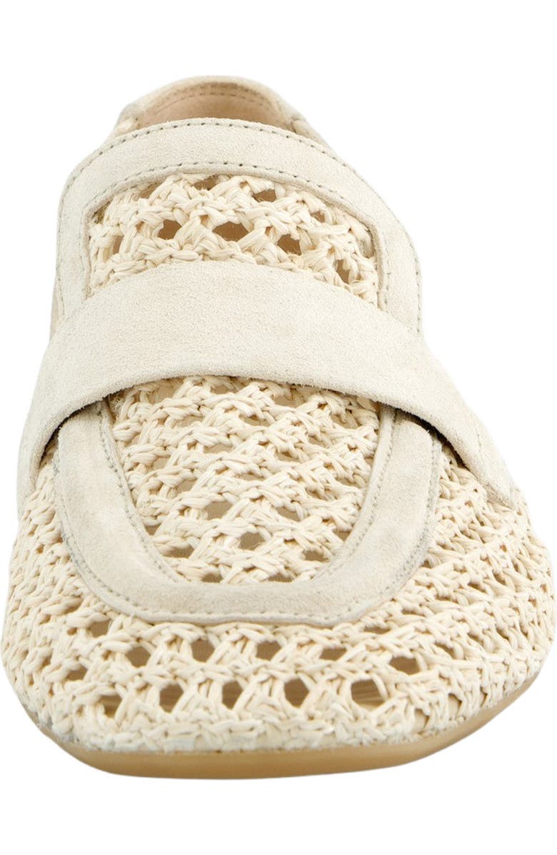 Paul Green Delta Woven Loafer, Alternate, color, Nature Shell Diva Soft Suede