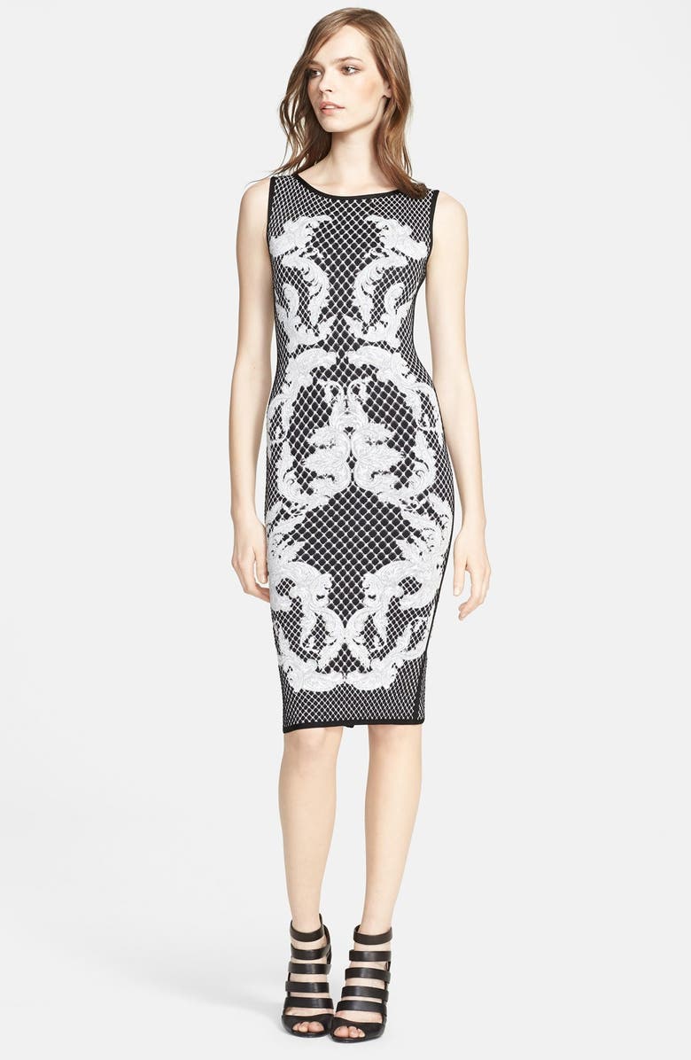 Herve Leger Jacquard Tank Dress, Main, color,