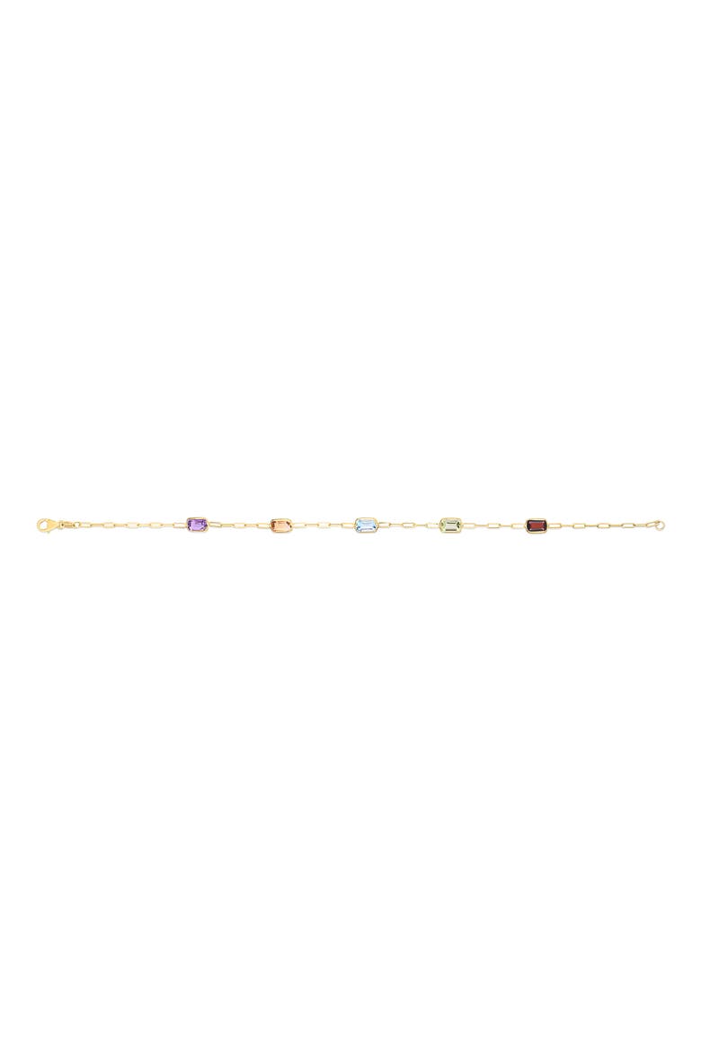 14K Yellow Gold Paperclip Chain Bracelet, Alternate, color, YELLOW GOLD