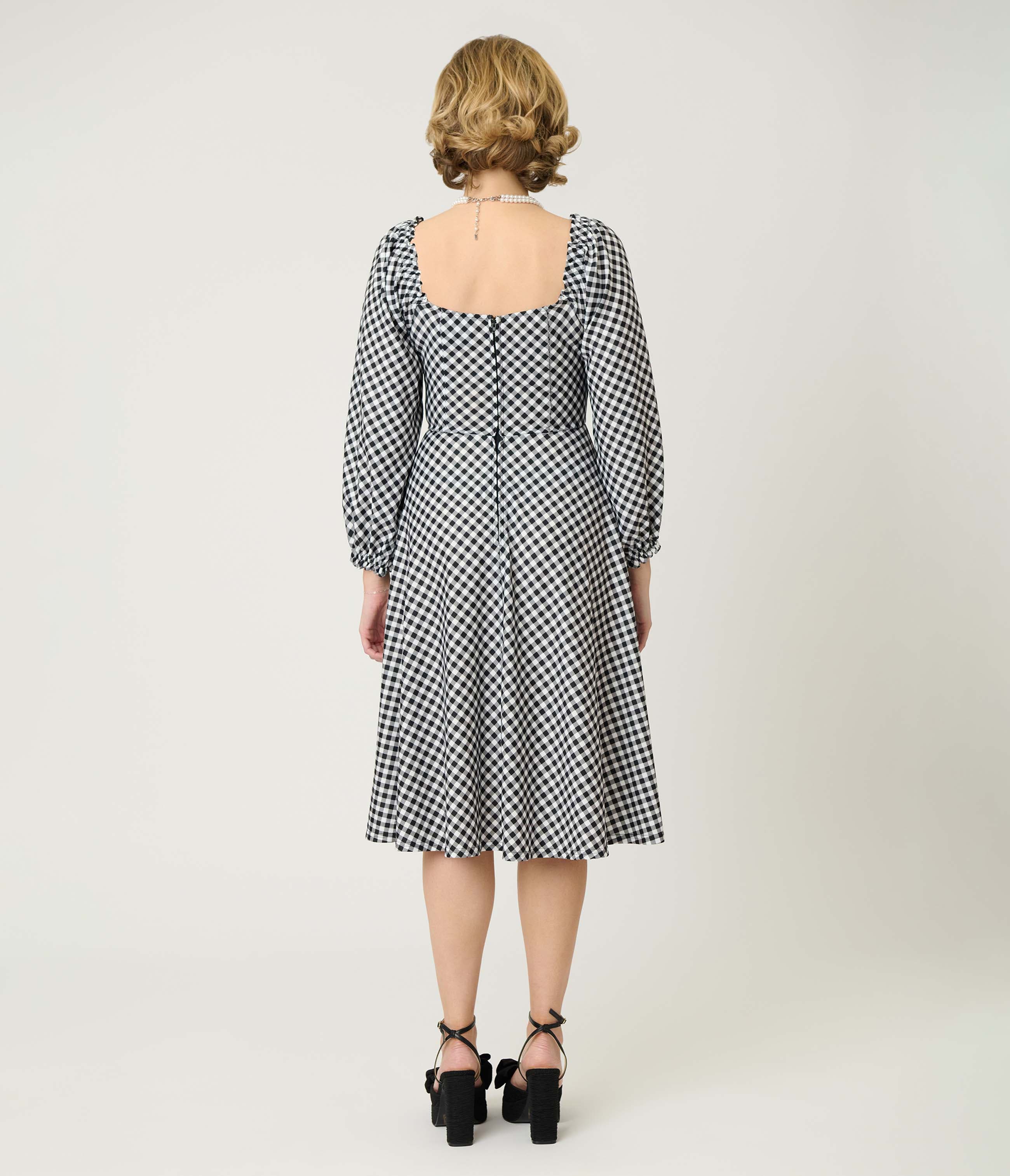 Peasant Sleeve Swing Dress - image 2