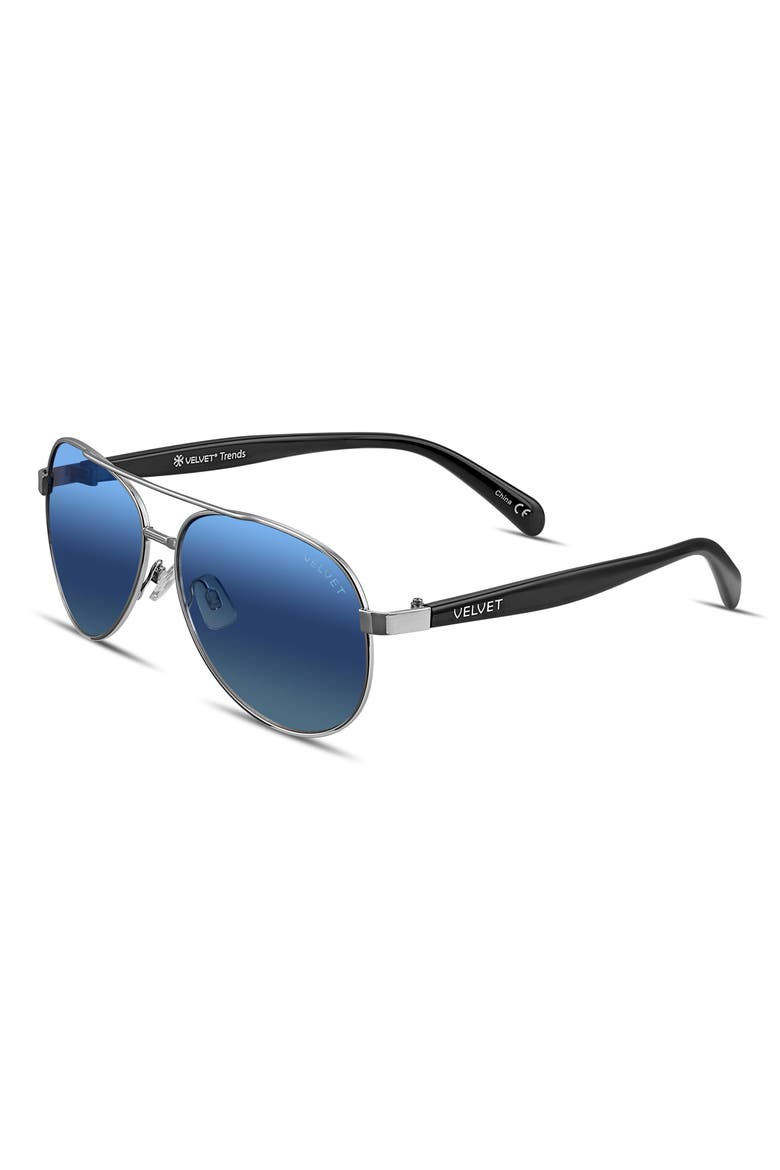 Bonnie Sunglasses, Alternate, color, Silver Blue