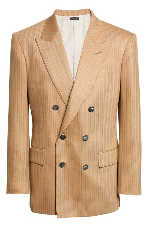Subtle Saxony Herringbone Stripe Sportcoat