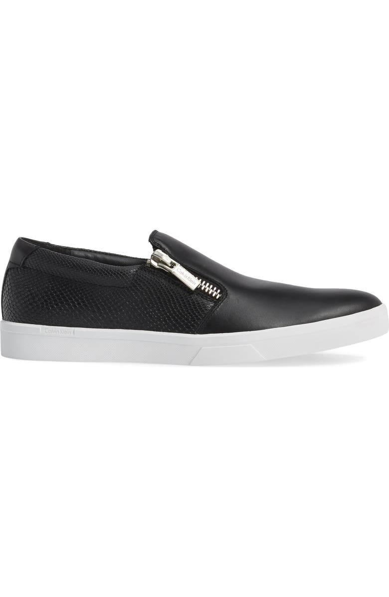 Calvin Klein Ibiza Slip-On Zip Sneaker, Alternate, color,