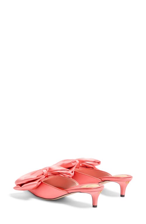 Valentino Garavani Yolande Satin Mule 45mm Woman Salmon 37.5 In Pink