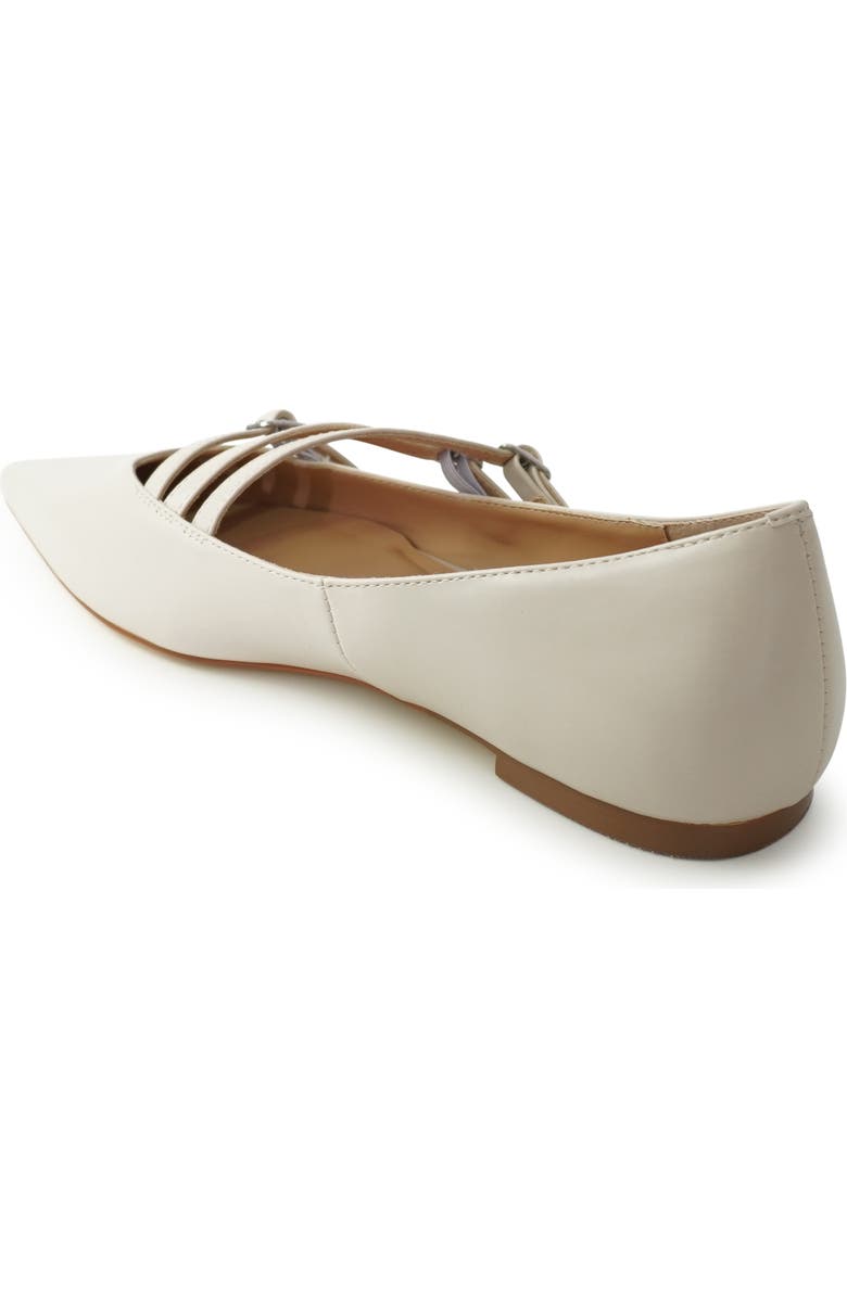 Belle & Bloom Begin Again Buckled Flat, Alternate, color, Beige