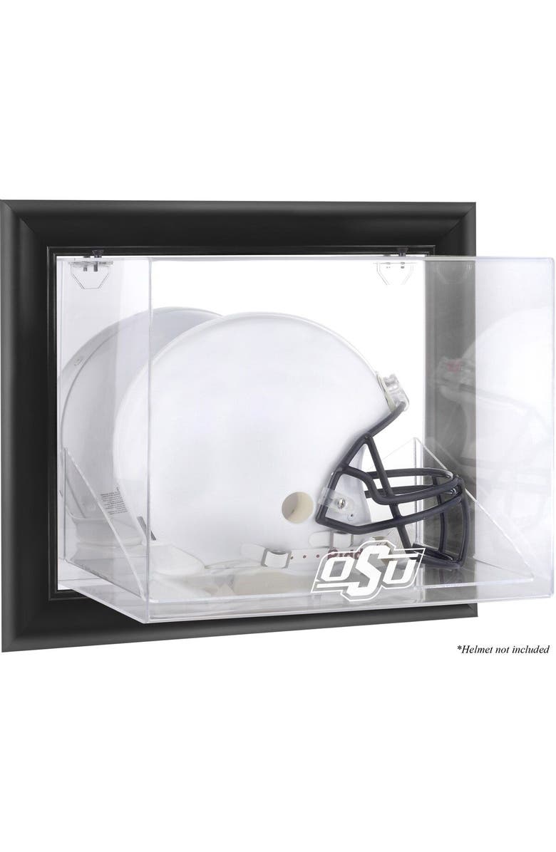 FANATICS AUTHENTIC Oklahoma State Cowboys Black Framed Wall-Mountable Helmet Display Case, Main, color, 