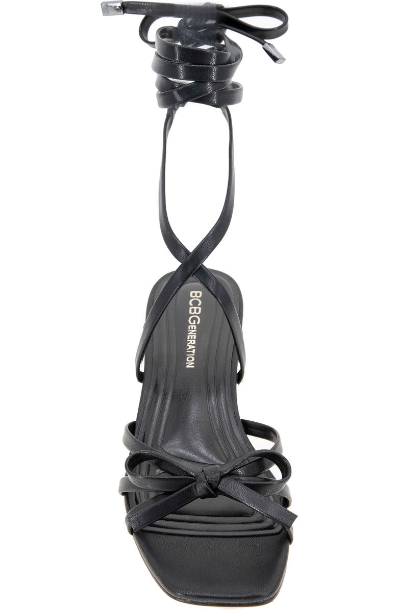 BCBGeneration Imerez Ankle Wrap Sandal, Alternate, color, Black