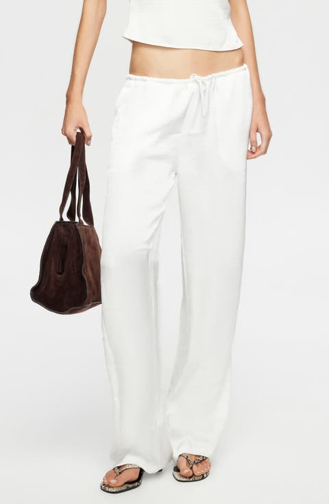 Femme Satin Drawstring Pants
