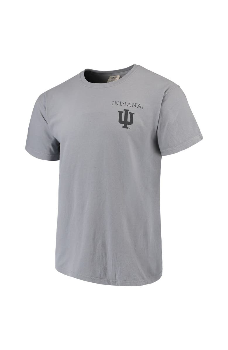 IMAGE ONE Men's Gray Indiana Hoosiers Comfort Colors Campus Scenery T-Shirt, Alternate, color, 