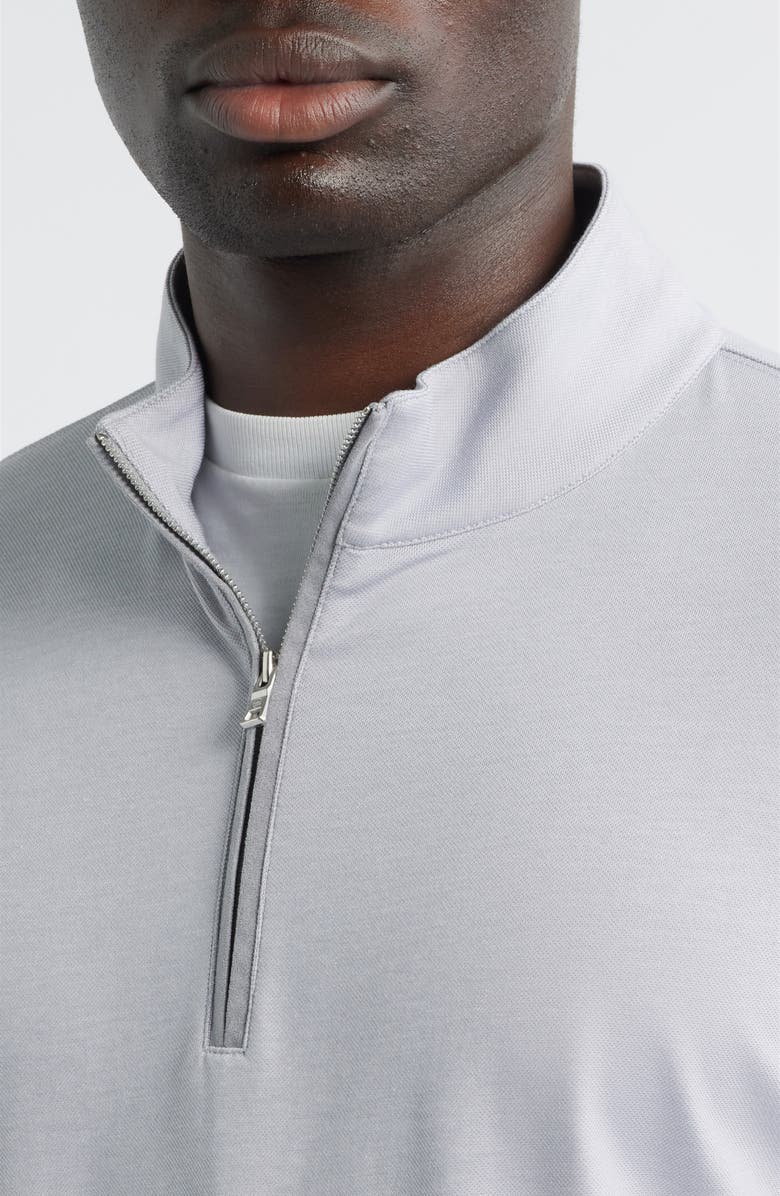 Peter Millar Crown Crafted Albatross Quarter Zip, Alternate, color, Gale Grey