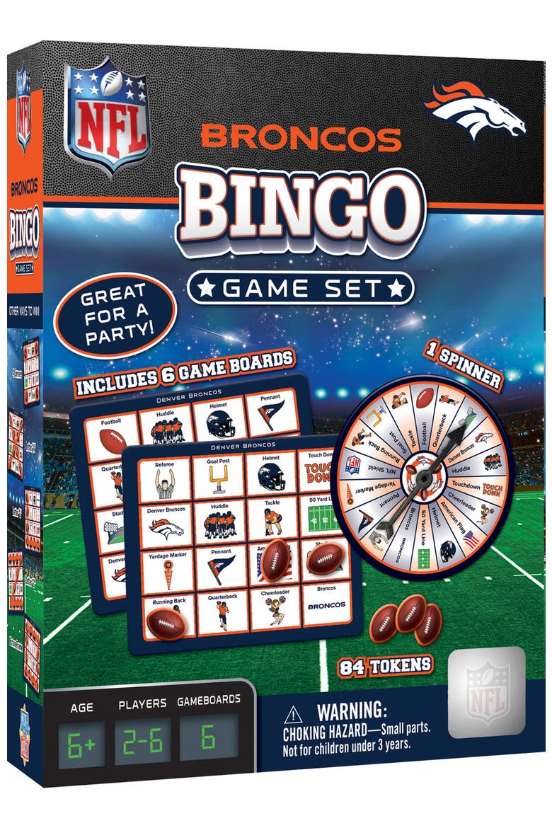 Denver Broncos NFL Bingo Game, Main, color, Multicolor