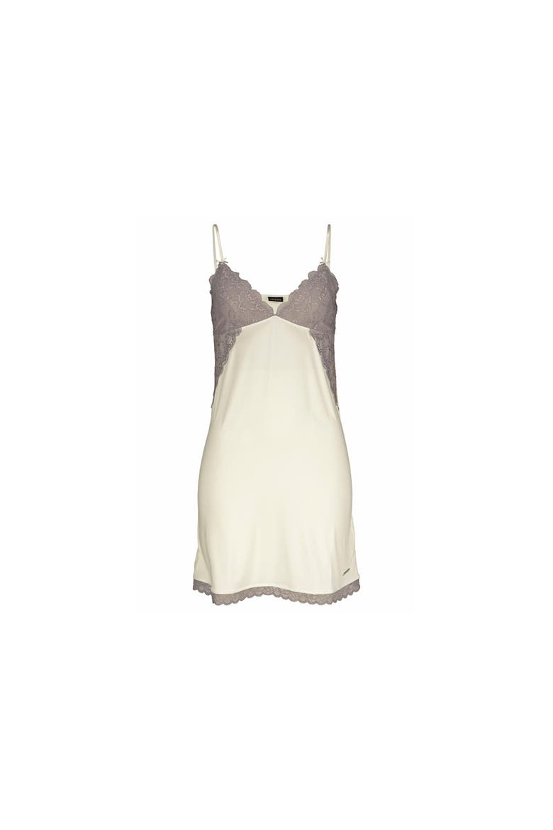 Women's Lace V-Neck Nightgown, Alternate, color, Ecru