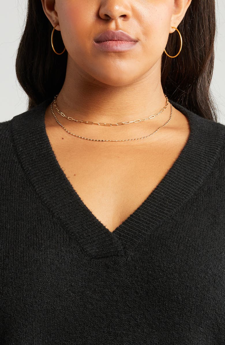 Treasure & Bond Oversize V-Neck Sweater, Alternate, color, 