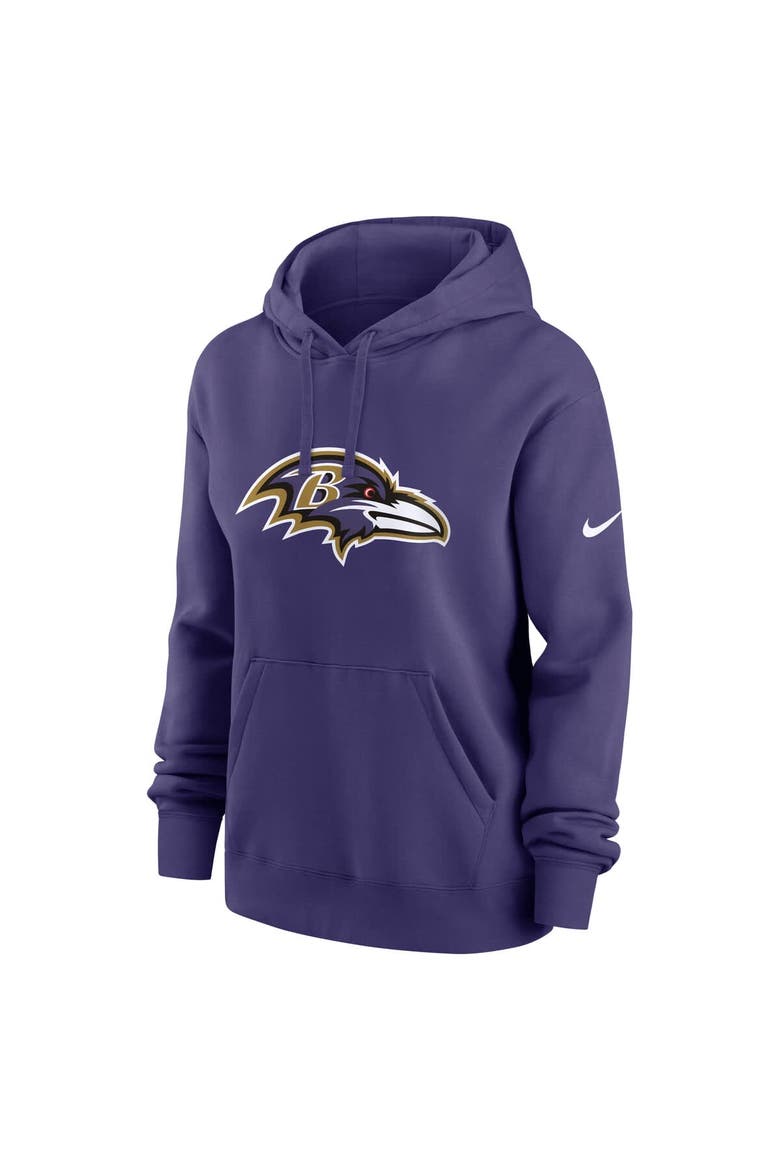 Women's Nike Purple Baltimore Ravens Club Fleece Pullover Hoodie, Alternate, color, Purple