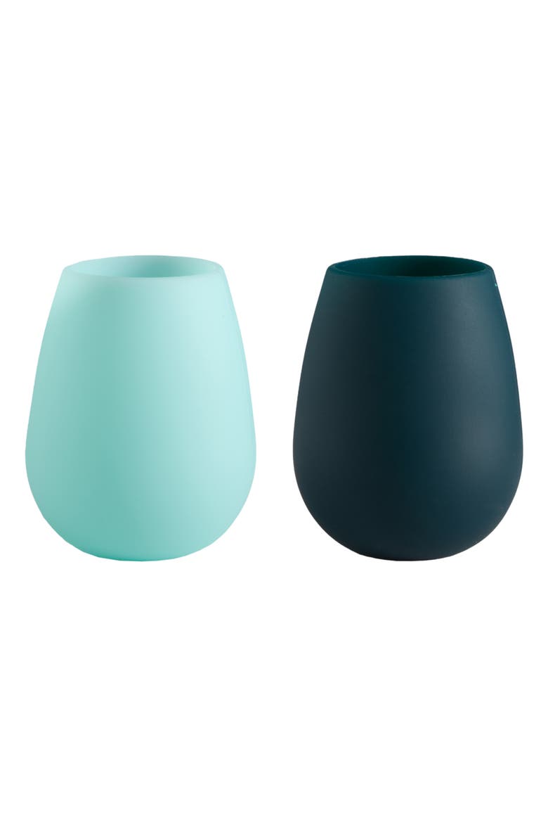 Fegg | Silicone Unbreakable Glasses - Set of 2, Main, color, Mist + Ink