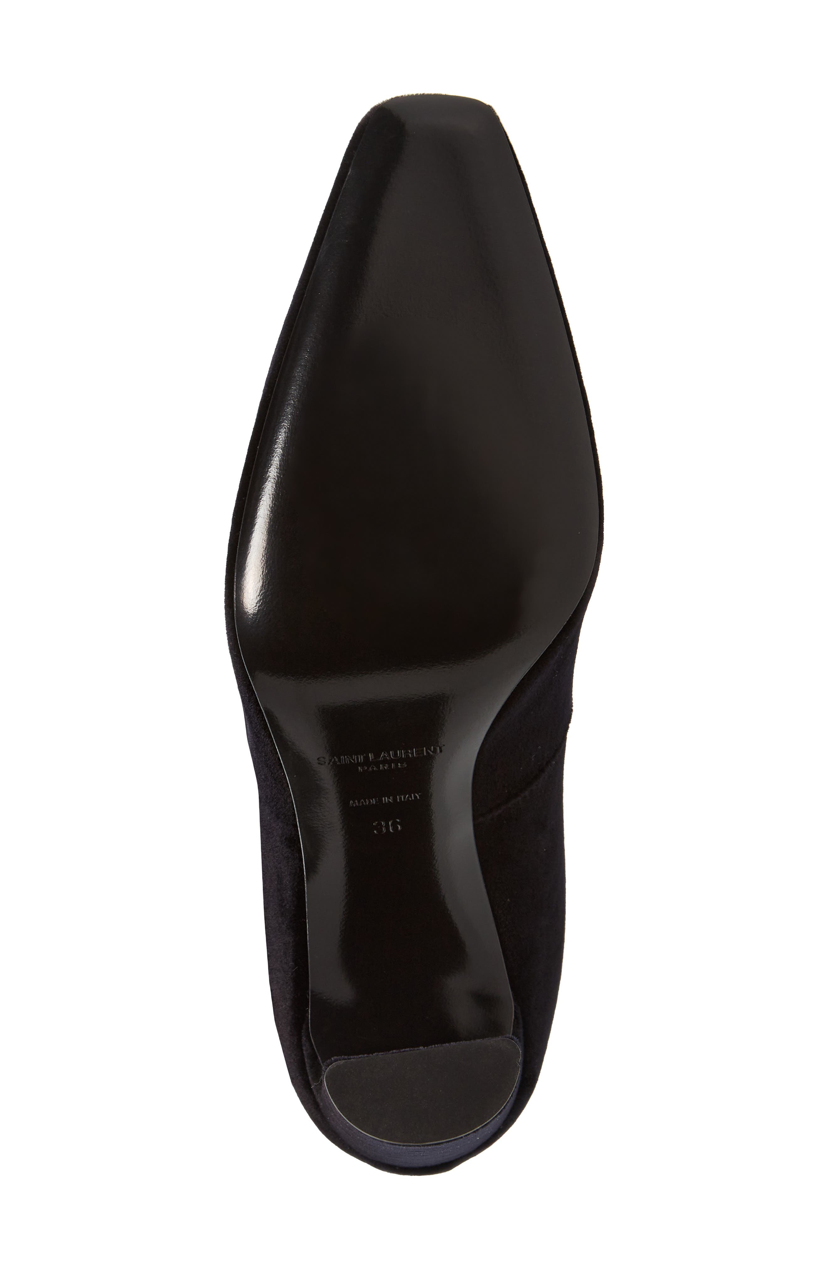 Saint Laurent Auteuil Over the Knee Stretch Velvet Boot, Alternate, color, 