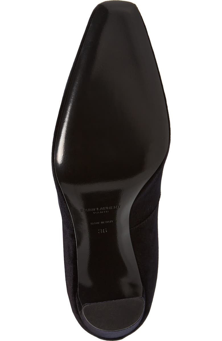 Saint Laurent Auteuil Over the Knee Stretch Velvet Boot, Alternate, color,