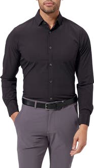 Mizzen+Main Leeward Trim Fit Solid Performance Button-Up Shirt