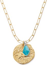 Monica Vinader Goddess Coin Pendant Necklace