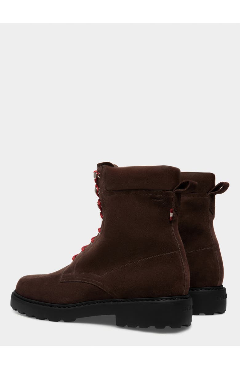 Bally Gusto Bootie in Suede, Alternate, color, Ebano 21