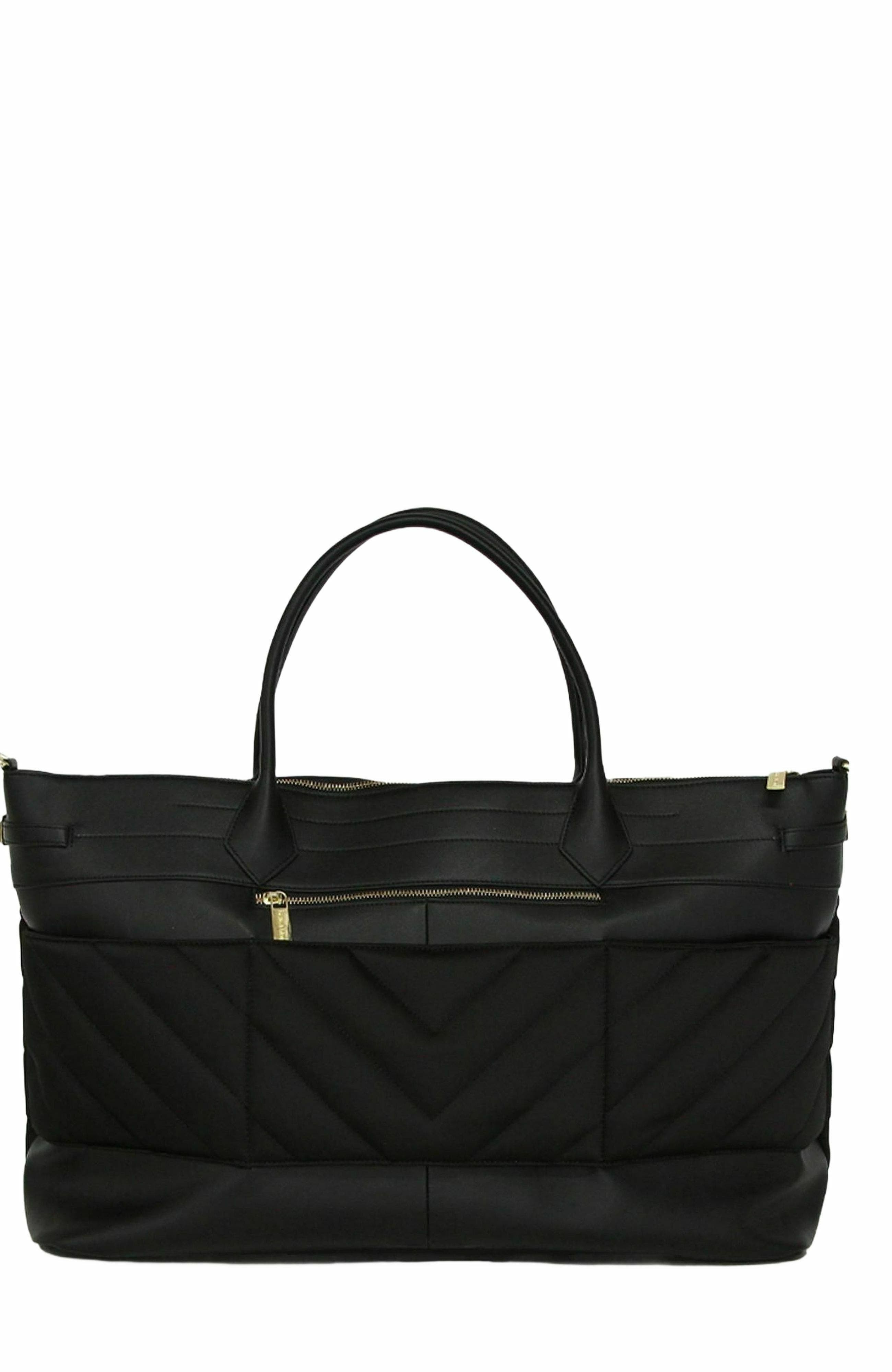 Belle & Bloom Meet Me in Paris Weekender Bag, Alternate, color, Black