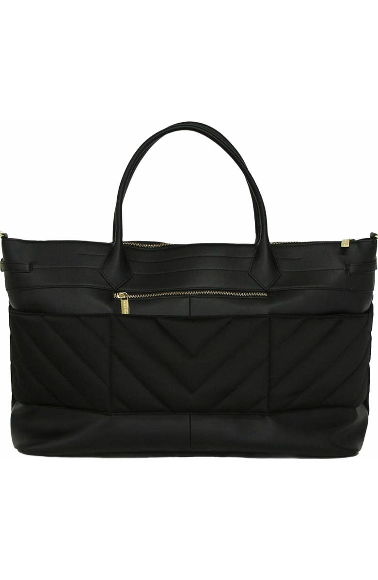 Belle & Bloom Meet Me in Paris Weekender Bag, Alternate, color, Black