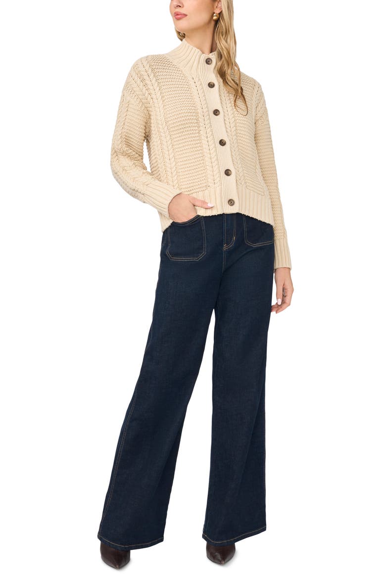 Chunky Cardigan, Alternate, color, CHAMPAGNE CREAM