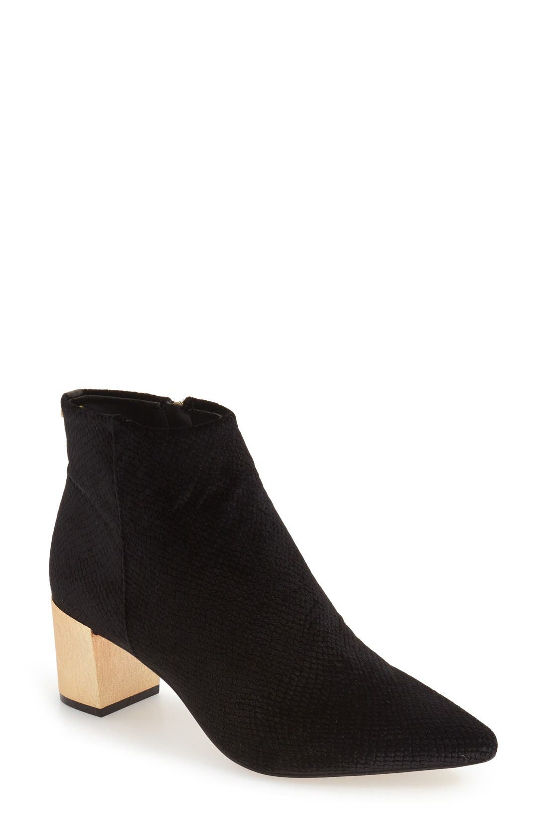 Calvin Klein 'Narla' Block Heel Bootie, Main, color, 