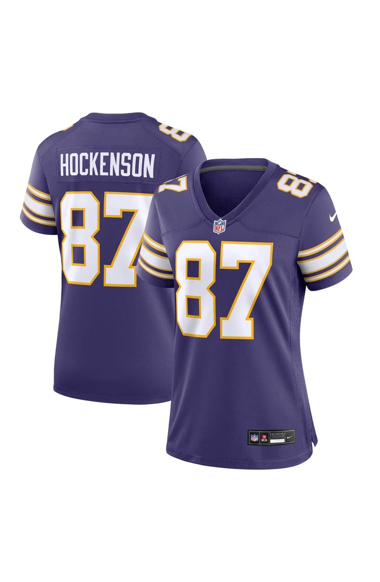 Nike Women's Nike T.J. Hockenson Purple Minnesota Vikings Player Jersey, Main, color, Purple