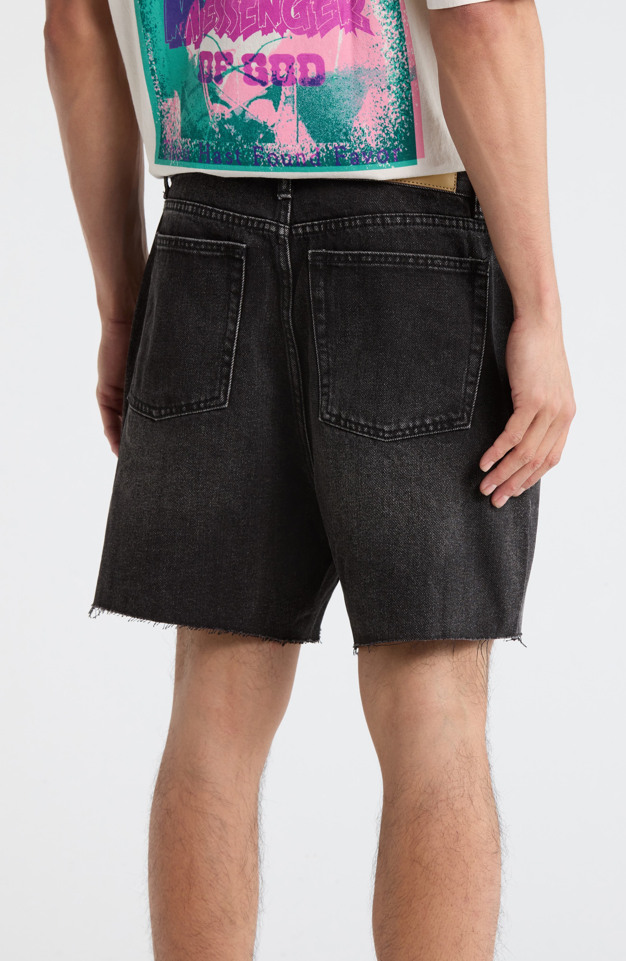 Cutoff Denim Shorts - image 2